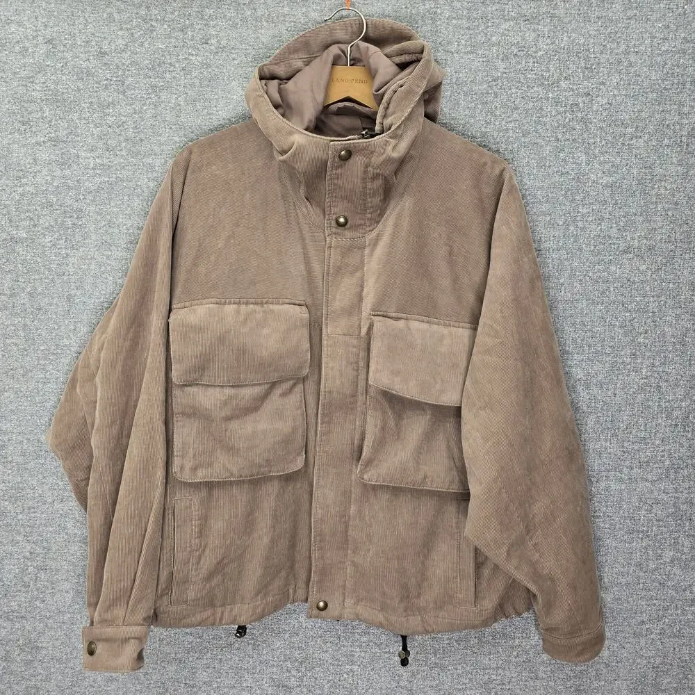 BANANA REPUBLIC LOOSE-FIT CORDUROY UTILITY JACKET, SIZE S
